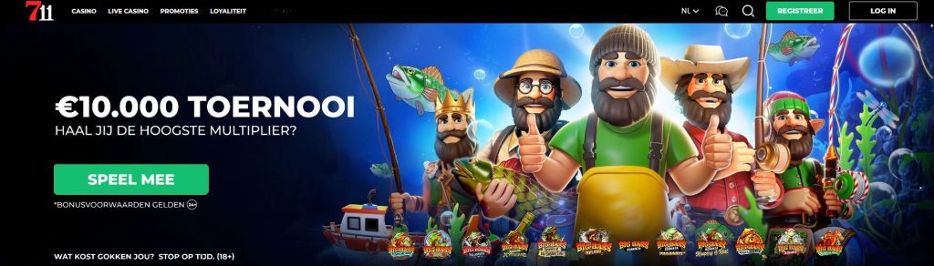 711 Casino Big Bass Multiplier Toernooi inlog