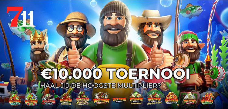 711 Casino Big Bass Multiplier Toernooi nieuws