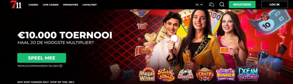 711 Casino Wheel of Fortune Toernooi inlog