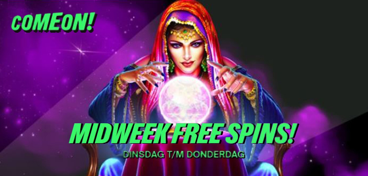 ComeOn! Casino Midweek Free Spins Madame Destiny Megaways nieuws