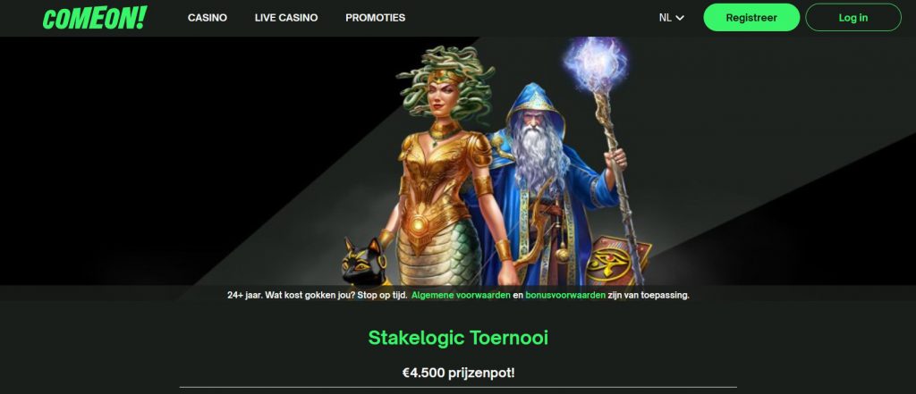 ComeOn! Casino Stakelogic Toernooi inlog