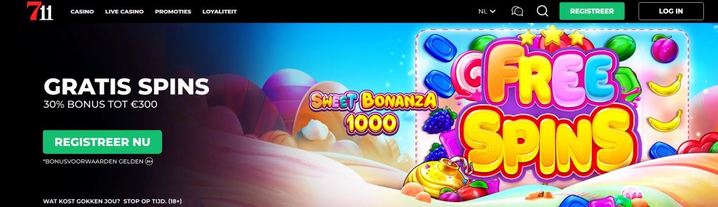 711 Casino Sweet Bonanza 1000 Gratis Spins inlog