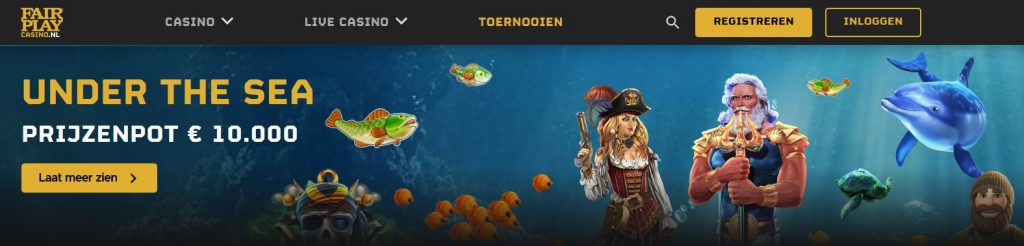 Fair Play Casino Under the Sea Toernooi inlog