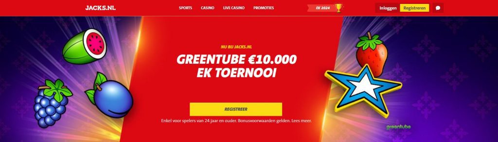 Jacks.nl Greentube EK Toernooi inlog