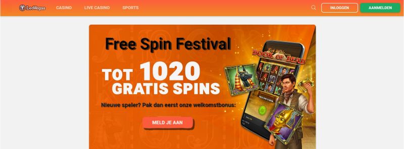 LeoVegas Free Spins Festival inlog