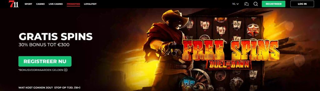 711 Casino Free Spins Duel at Dawn inlog