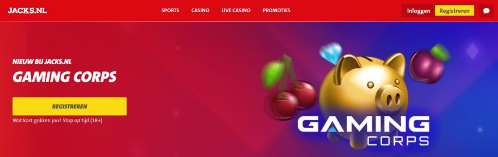 Jacks.nl Gaming Corps nieuw inlog